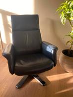 Opnieuw verlaagd! !handmatige relaxstoel, donkerblauw., Ophalen, Gebruikt, Danish, stoel Foxtrot, Leer