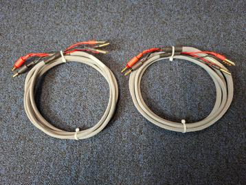 2 x 2,50 meter van Medevoort SC 33R Biwire Luidsprekerkabels beschikbaar voor biedingen