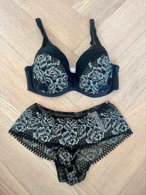 Prima Donna Twist Set 80D/38 Zwart Print (LEES BESCHRIJVING), Kleding | Dames, Ondergoed en Lingerie, Setje, Zwart, Ophalen of Verzenden