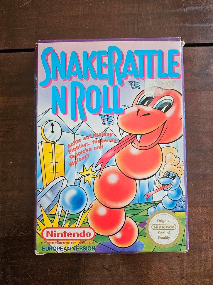 SnakeRattle N Roll Nintendo Nes, Spelcomputers en Games, Games | Nintendo NES, Zo goed als nieuw, Vanaf 7 jaar, Ophalen of Verzenden