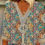 BOHO IBIZA STIJL BLOUSE, NIEUW MAAT L MT 42/44, Ophalen of Verzenden, Nieuw, Maat 42/44 (L)