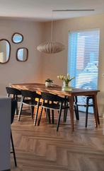 Must Living Eettafel - Vintage Mango/Walnoot massief hout, Huis en Inrichting, Tafels | Eettafels, 50 tot 100 cm, Zo goed als nieuw