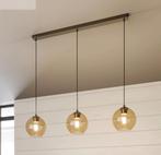 Lindby Sofian Amber Hanglamp - Stijlvolle Verlichting, Ophalen, Zo goed als nieuw, Glas, Modern