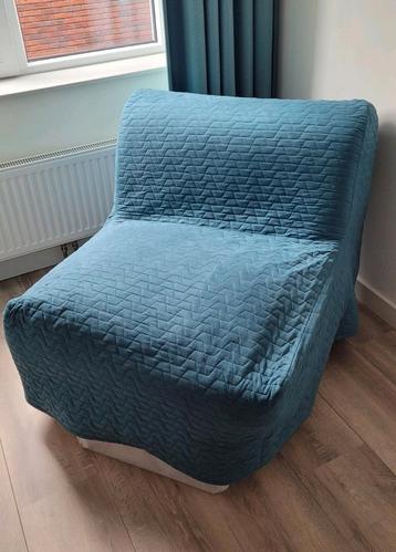 Ikea Lycksele slaapfauteuil blauw