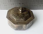 achthoekige sieradendoos met rood fluwelen voering, Ophalen of Verzenden