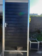 tuinpoort met stalenkozijn, Ophalen, Nieuw, Hout