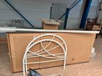 Ijzer bed wit, Ophalen, Zo goed als nieuw, 180 cm of meer, 85 tot 100 cm