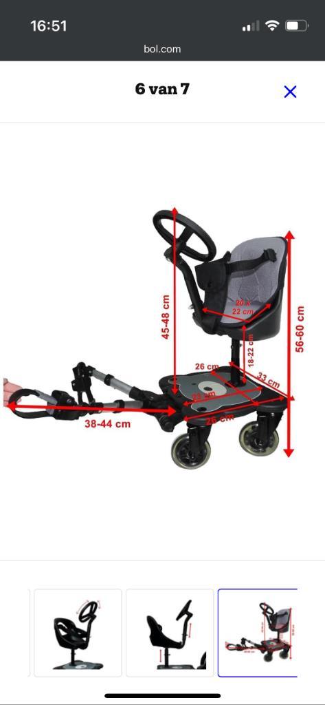 Cozy B meerijdplankje zo goed als nieuw, Kinderen en Baby's, Kinderwagens en Combinaties, Zo goed als nieuw, Kinderwagen, Overige merken