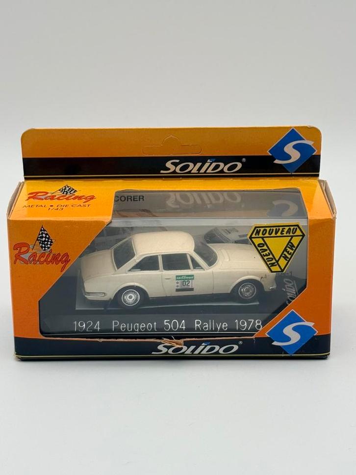 Solido Peugeot 504 Rallye 1978 1:43 - Nieuw, Hobby en Vrije tijd, Modelauto's | 1:43, Nieuw, Auto, Solido, Ophalen of Verzenden
