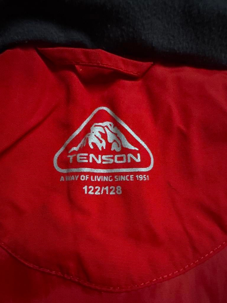 Tenson Ski Jas Maat 122-128 Rood, Kinderen en Baby's, Kinderkleding | Maat 122, Ophalen of Verzenden, Zo goed als nieuw, Jongen of Meisje