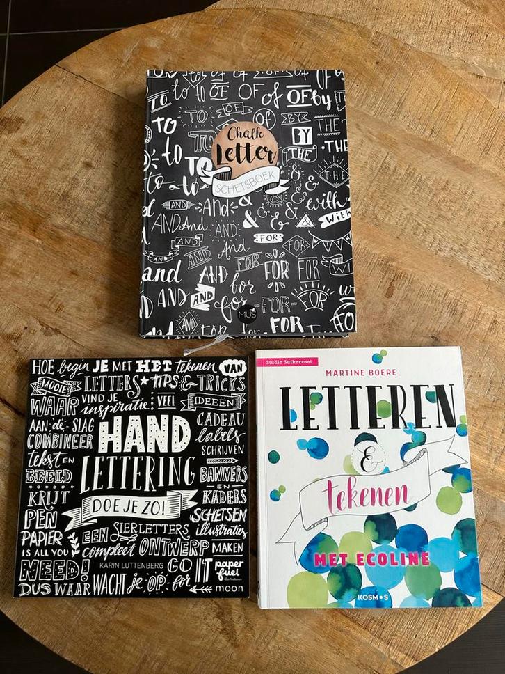 Handlettering Boeken Set - Creatief!, Boeken, Hobby en Vrije tijd, Zo goed als nieuw, Tekenen en Schilderen, Geschikt voor kinderen