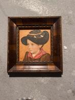 Oude Schilderij - Portret van een meisje, Antiek en Kunst, Kunst | Schilderijen | Klassiek, Ophalen of Verzenden