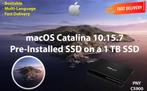 macOS Catalina 10.15.7 Voor-Geïnstalleerde PNY SSD 1 TB OSX, Ophalen of Verzenden, Nieuw, MacOS