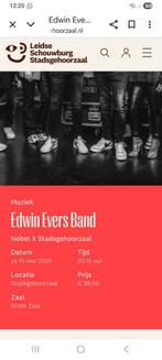 2 kaarten Edwin Evers band 15 november Leiden, Twee personen, November