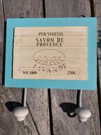 KAPSTOK/ HANDDOEKREK OLD LOOK SAVON 6 stuks Blauw Appletree, Antiek en Kunst, Curiosa en Brocante, Ophalen of Verzenden