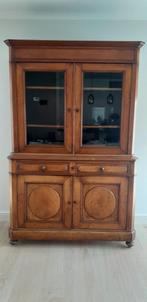 Antieke Louis Philippe vitrine kast, Antiek en Kunst, Antiek | Meubels | Kasten, Ophalen