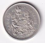 Canada 50 cent 1964 Zeer Fraai, Postzegels en Munten, Munten | Amerika, Verzenden, Noord-Amerika, Losse munt, Zilver