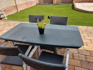 Tuinset: Tafel + 4 Stoelen beschikbaar voor biedingen