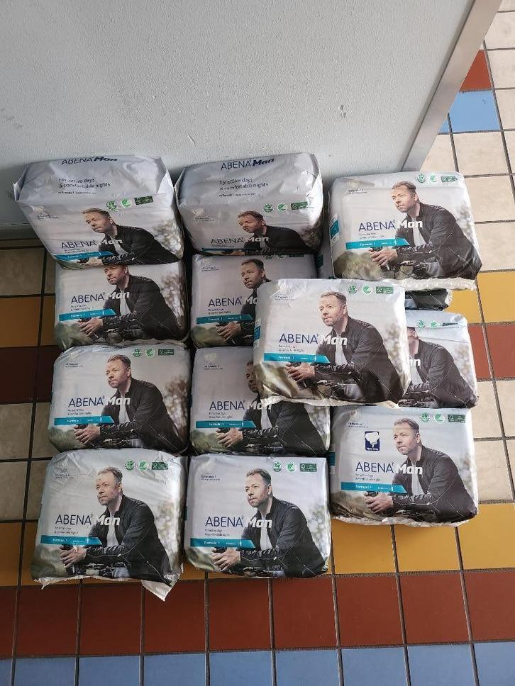 13 Pakken Abena Abri-Man Inleg Formule 1, Diversen, Verpleegmiddelen, Nieuw, Ophalen