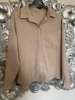 Mooie rib blouse Bien Bleu - Maat L, Ophalen of Verzenden, Zo goed als nieuw, Maat 42/44 (L), Beige