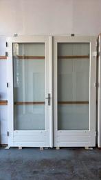 2 tuindeuren incl glas, Doe-het-zelf en Verbouw, Deuren en Horren, Ophalen, 80 tot 100 cm, 215 cm of meer, Buitendeur