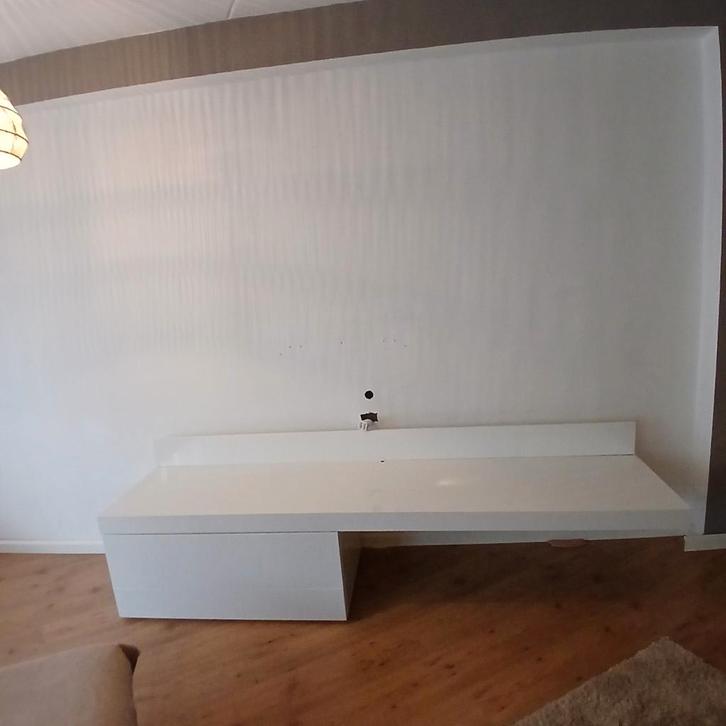 Hoogglans wit TV-meubel – modern en strak design, Huis en Inrichting, Kasten | Televisiemeubels, Minder dan 100 cm, 25 tot 50 cm