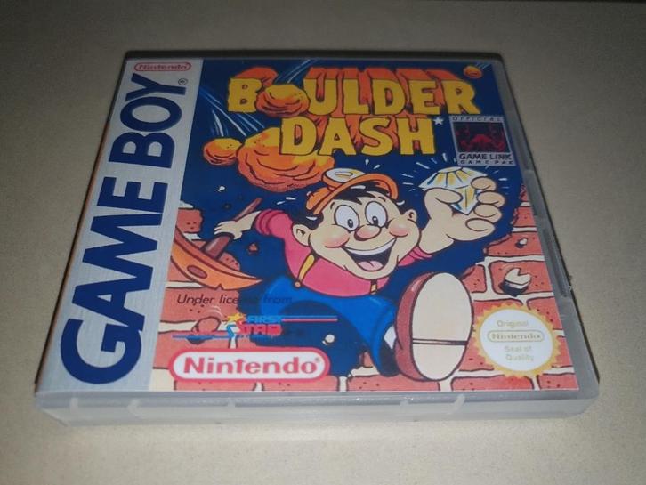 Boulder Dash Game Boy GB Game Case, Spelcomputers en Games, Games | Nintendo Game Boy, Zo goed als nieuw, Racen en Vliegen, 1 speler