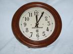Houten IBM nevenuurwerk, elektrisch, Antiek en Kunst, Antiek | Klokken, Ophalen of Verzenden