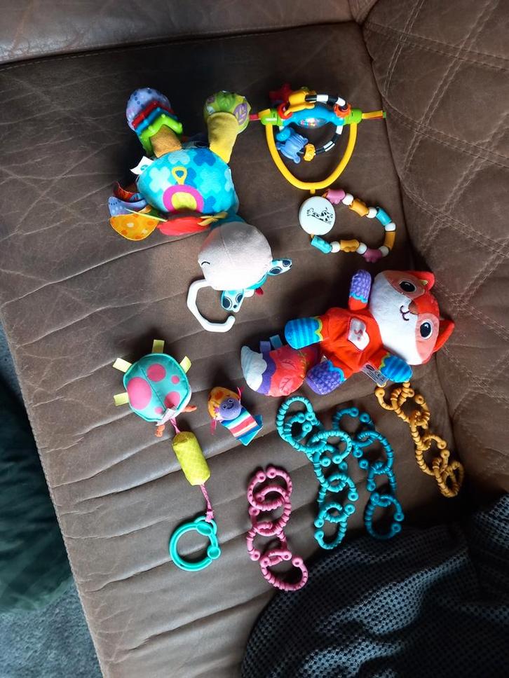 Baby bijt/speelgoed set, Kinderen en Baby's, Speelgoed | Babyspeelgoed, Gebruikt, Overige typen, Met geluid, Ophalen of Verzenden