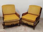 Mooie Set Engelse Edwardiaanse Webbing Fauteuils-club chairs, Antiek en Kunst, Ophalen of Verzenden