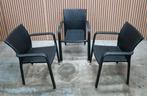 23 x Terrasstoelen kunststof wicker terras horeca stoelen, Huis en Inrichting, Stoelen, Kunststof, Zwart, Ophalen of Verzenden
