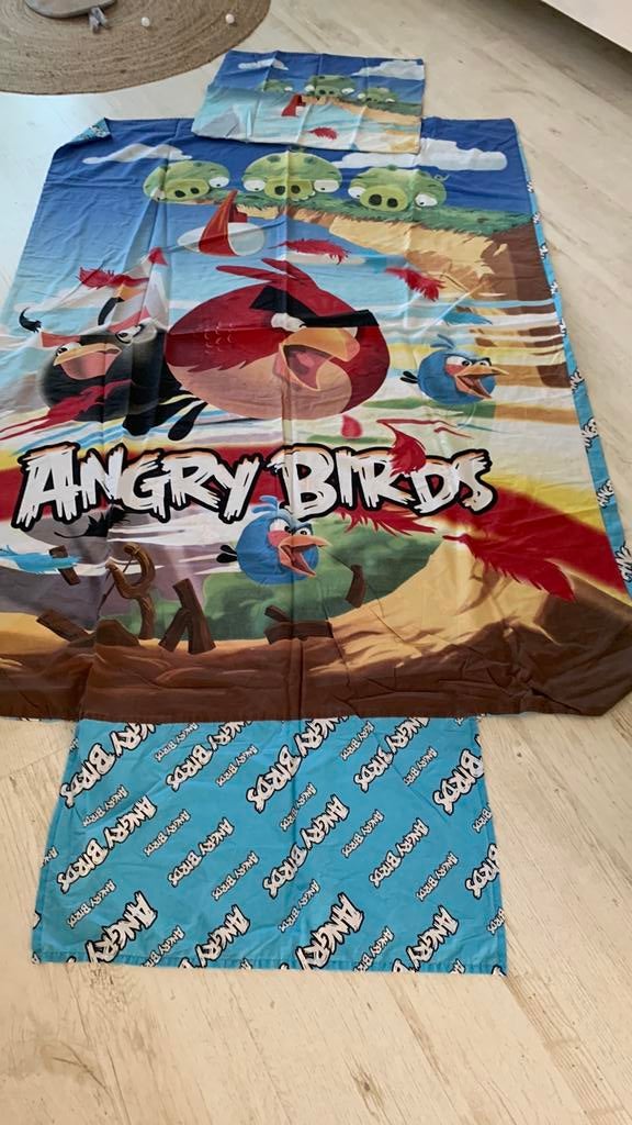 1 persoons dekbedovertrek Angry Birds, Overige kleuren, Jongetje of Meisje, Dekbedovertrek, Ophalen of Verzenden