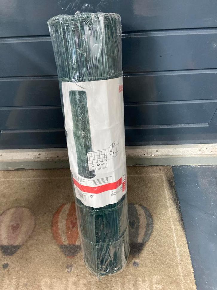 Nieuw geplastificeerd tuingaas - 10 meter, Tuin en Terras, Gaas en Draad, Nieuw, Gaas, 10 tot 20 meter, Ophalen