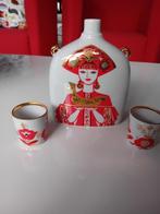 Prachtige LFZ Lomonosov Karaf Matroesjka en 2 kopjes, Overige typen, Ophalen of Verzenden, Zo goed als nieuw, Overige stijlen