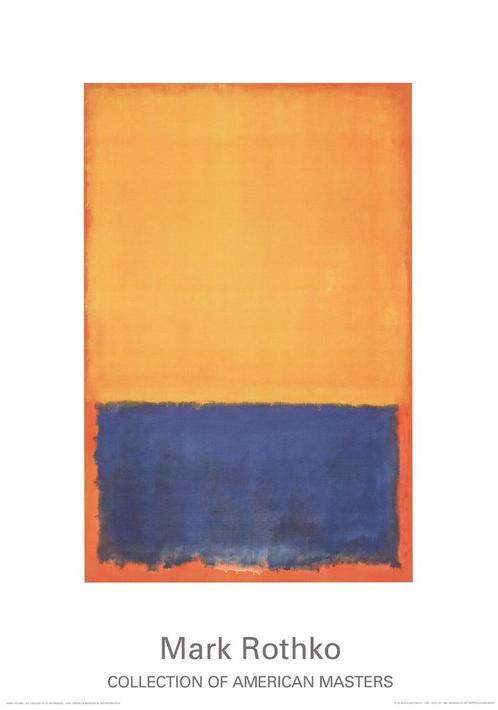 Mark Rothko - Yellow and Blue (Yellow, Blue on Orange, 1955), Antiek en Kunst, Kunst | Designobjecten, Ophalen of Verzenden