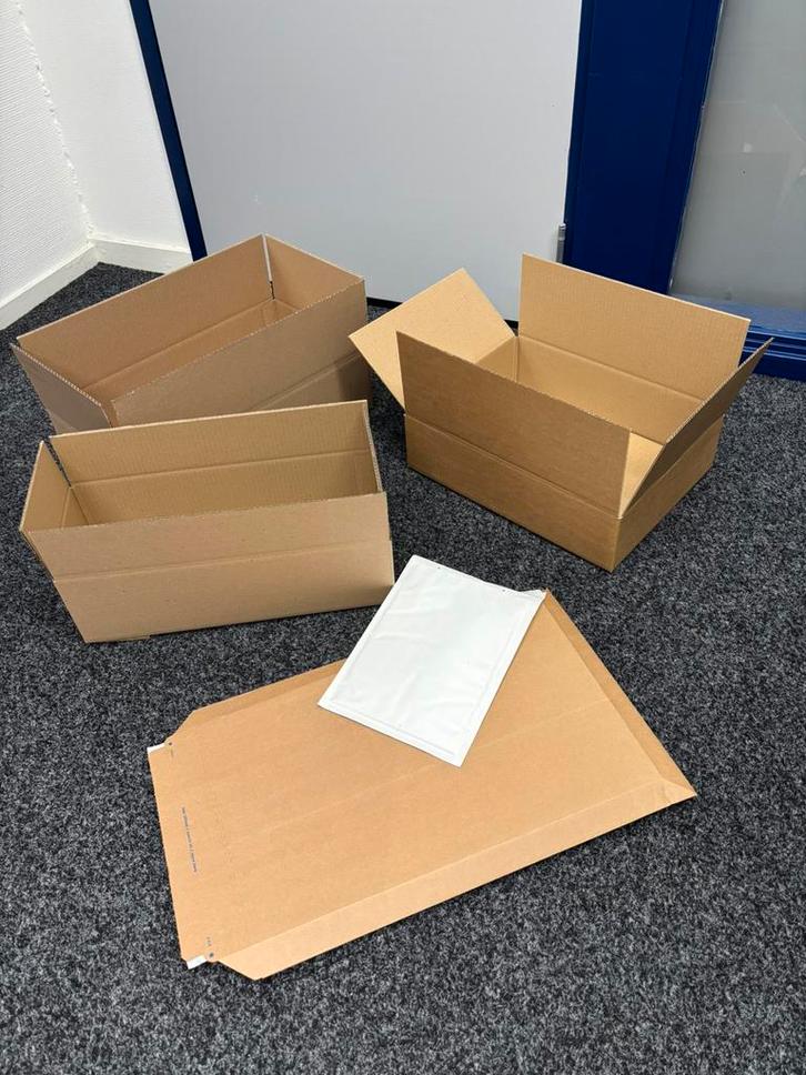 grote partij verpakkingsdozen/ diverse maten, Doe-het-zelf en Verbouw, Kratten en Dozen, Nieuw, Doos, 100 cm of meer, Minder dan 35 cm