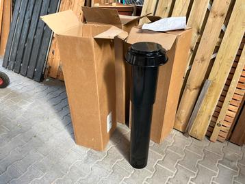3x Burgerhout Ventilatiekanaal Zwart Nieuw beschikbaar voor biedingen