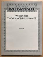 RACHMANINOFF works for two pianos/four hands, Ophalen of Verzenden, Klassiek, Piano