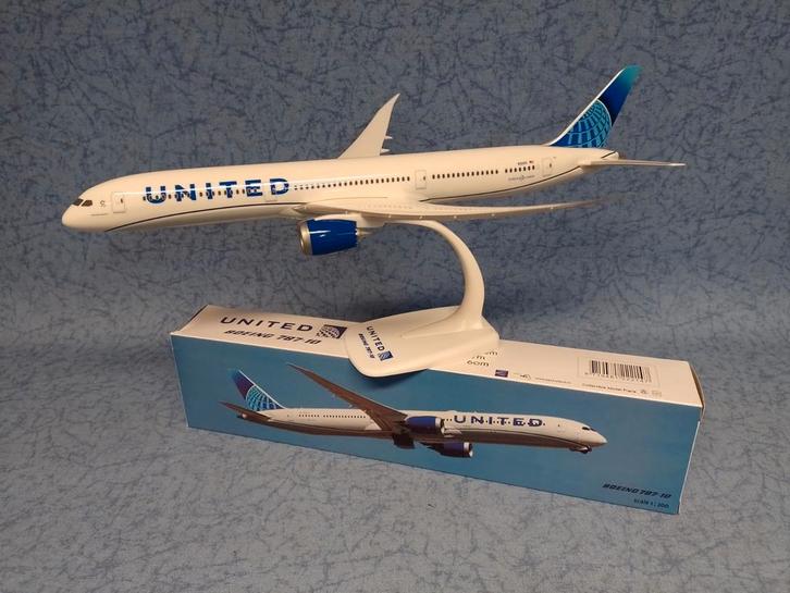 Boeing 787-10 United (nieuw), Hobby en Vrije tijd, Modelbouw | Vliegtuigen en Helikopters, Nieuw, 1:200 of kleiner, Overige merken