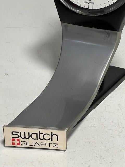 Swatch klok jaren 80 vintage retro display tafelklok 1980s, Ophalen, Gebruikt, Zwitserland, Swatch