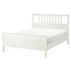 Wit ledikant Ikea 160x200 incl bodem&boxspring matrassen, Huis en Inrichting, Slaapkamer | Bedden, Ophalen, Wit, Tweepersoons