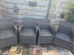 Tuinstoelen incl kussen, 4 stuks, Tuin en Terras, Tuinsets en Loungesets, Ophalen, Zo goed als nieuw, Kunststof