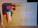 Actie: abstract schilderij 130x90 cm, Ophalen of Verzenden