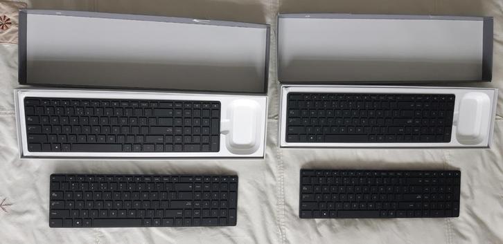 Microsoft Designer Bluetooth Desktop toetsenbord 3x stuks, Computers en Software, Toetsenborden, Zo goed als nieuw, Qwerty, Draadloos