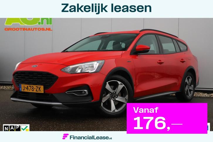 Ford Focus Wagon 1.0 EcoBoost Hybrid Active Business 125PK T, Auto's, Ford, Bedrijf, Lease, Financial lease, Focus, 4x4, ABS, Achteruitrijcamera