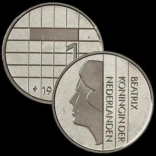 1 gulden beatrix unc, Postzegels en Munten, Munten | Nederland, Losse munt, 1 gulden, Koningin Beatrix, Ophalen of Verzenden