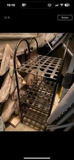 Ijzer Wijnrek, Ophalen, Zo goed als nieuw, Metaal, Minder dan 50 cm