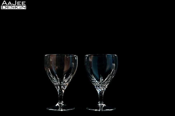 2 Royal Leerdam – Model Sylvia – Wijnglazen – Slijpsel Venus, Verzamelen, Glas en Borrelglaasjes, Zo goed als nieuw, Overige typen