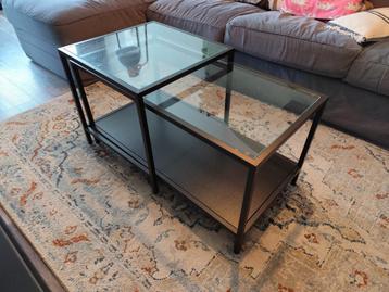 Z.g.a.n. IKEA Bijzettafel Woonkamer Tafel Zwart VITTSJÖ  beschikbaar voor biedingen