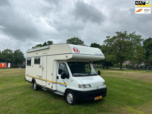Fiat 230 Eura mobiel 2,8 JTD, 6 pers ,153000 km ,apk, Caravans en Kamperen, Campers, Bedrijf, Fiat, Diesel